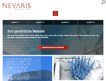 Tablet Screenshot of nevaris.com